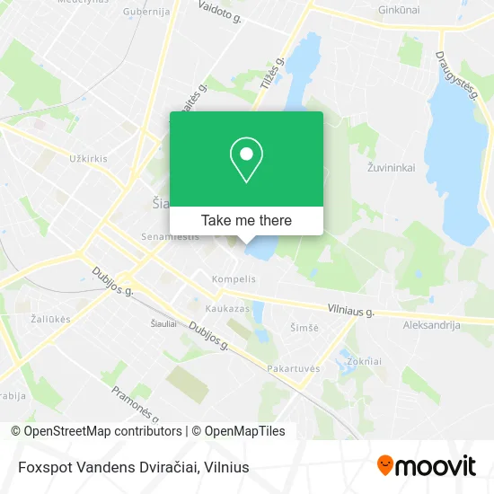 Карта Foxspot Vandens Dviračiai