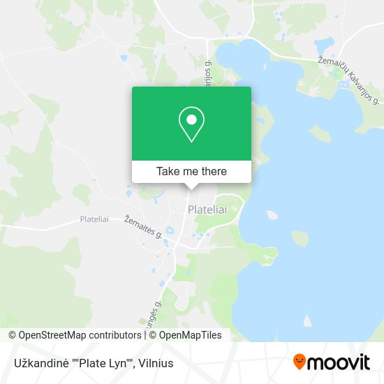 Карта Užkandinė ""Plate Lyn""