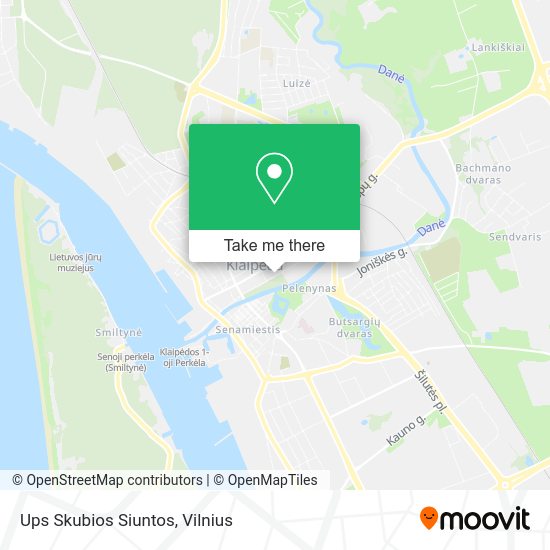 Карта Ups Skubios Siuntos