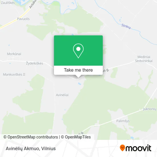 Карта Avinėlių Akmuo