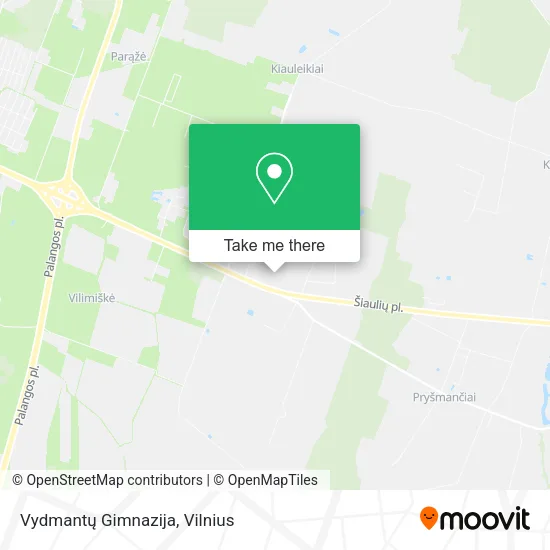 Карта Vydmantų Gimnazija