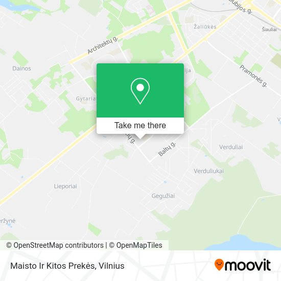 Карта Maisto Ir Kitos Prekės
