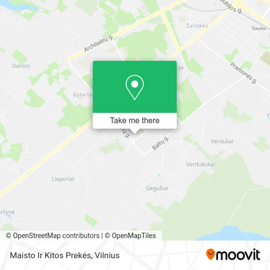 Карта Maisto Ir Kitos Prekės
