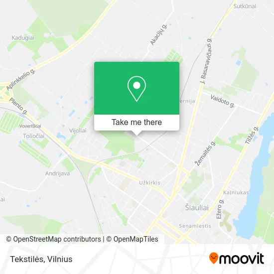 Карта Tekstilės