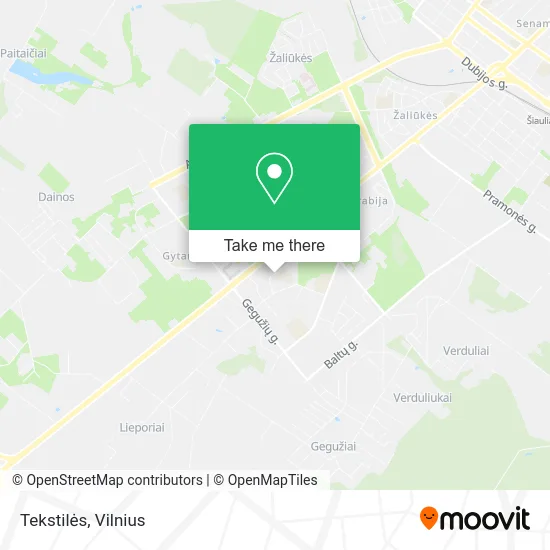 Карта Tekstilės