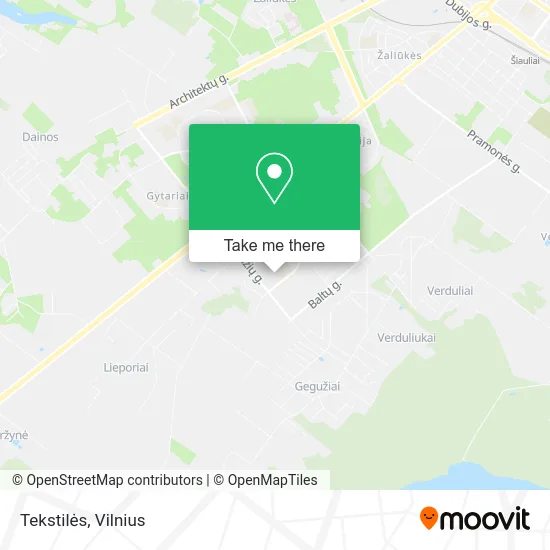 Карта Tekstilės