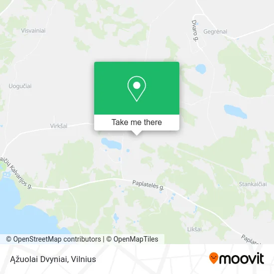 Карта Ąžuolai Dvyniai