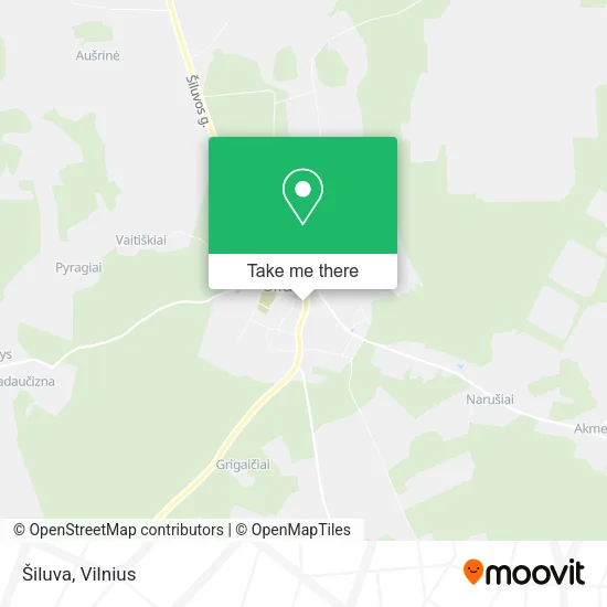 Šiluva map
