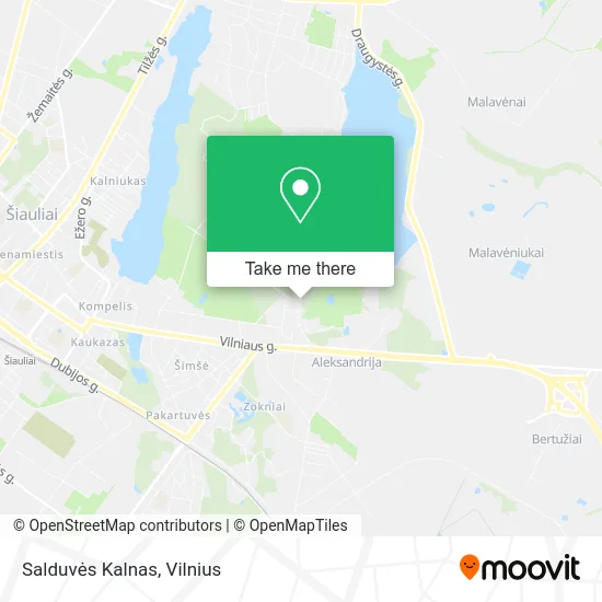 Карта Salduvės Kalnas