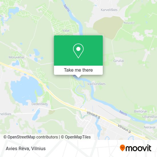 Карта Avies Rėva