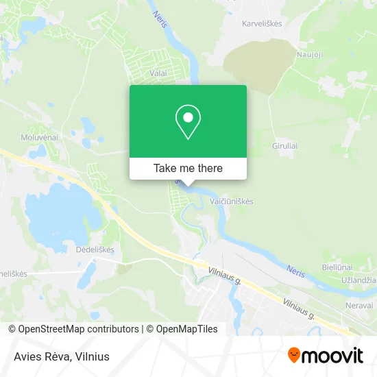 Карта Avies Rėva