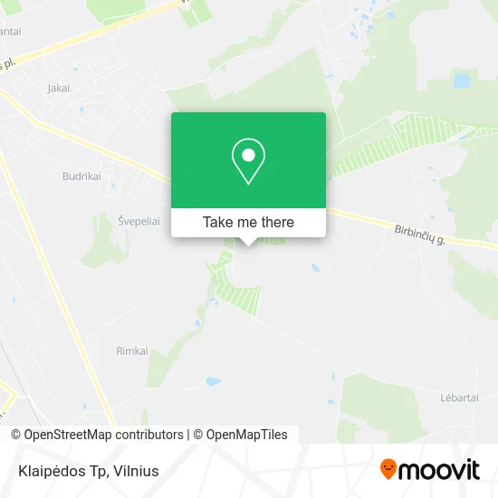 Карта Klaipėdos Tp