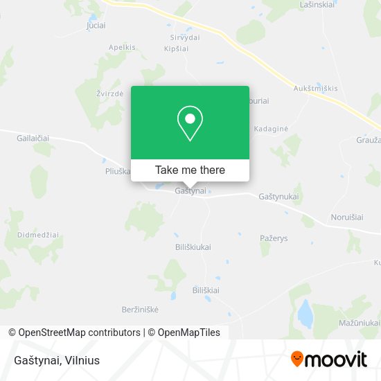 Карта Gaštynai