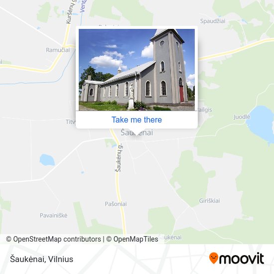 Карта Šaukėnai
