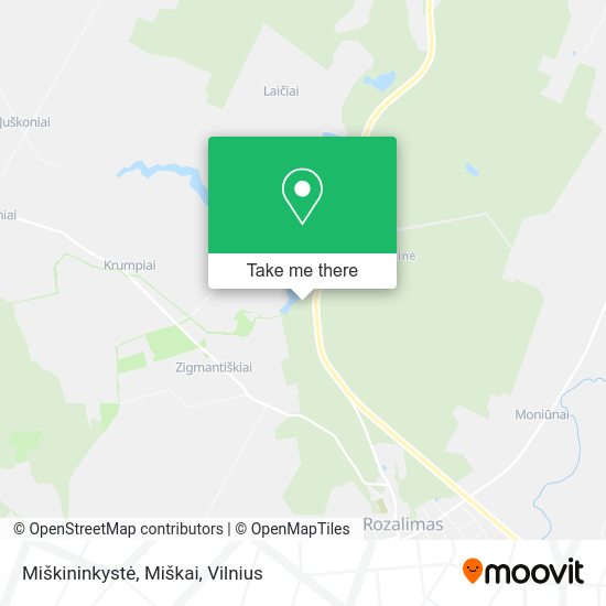 Карта Miškininkystė, Miškai