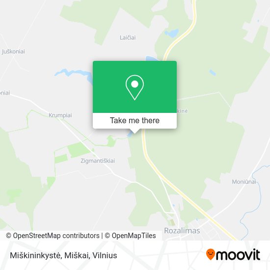 Карта Miškininkystė, Miškai