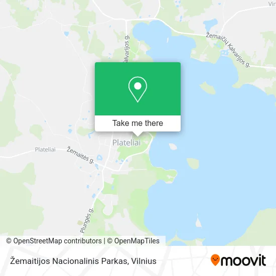 Карта Žemaitijos Nacionalinis Parkas