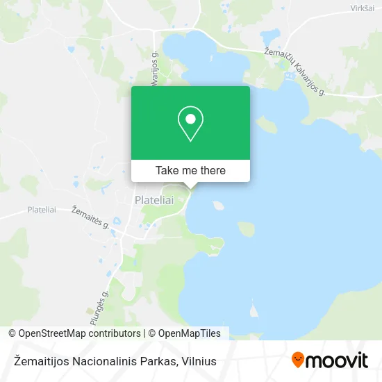 Карта Žemaitijos Nacionalinis Parkas