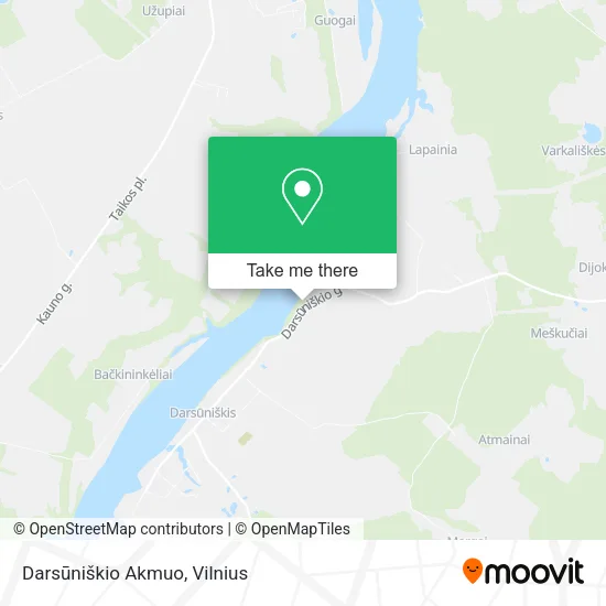 Карта Darsūniškio Akmuo