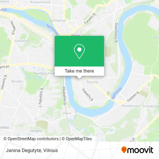 Janina Degutytė map