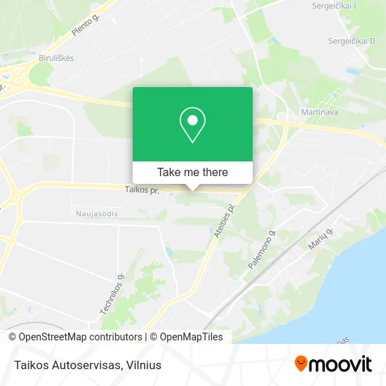 Карта Taikos Autoservisas