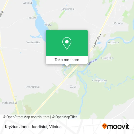 Карта Kryžius Jonui Juodišiui