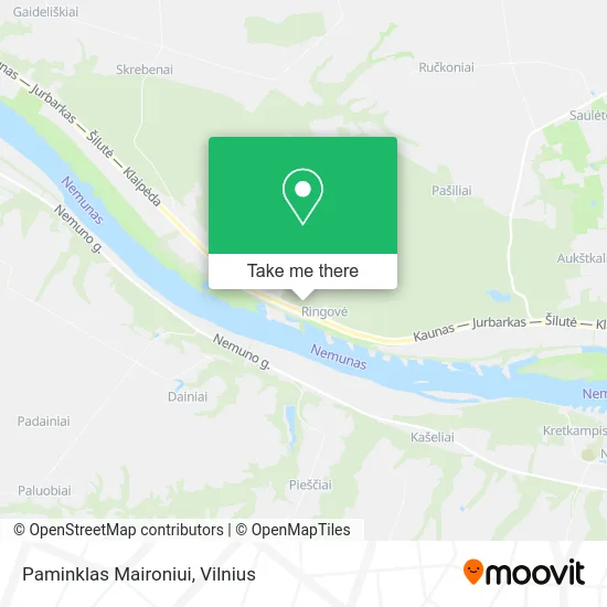 Карта Paminklas Maironiui