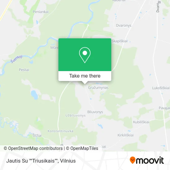 Карта Jautis Su ""Triusikais""