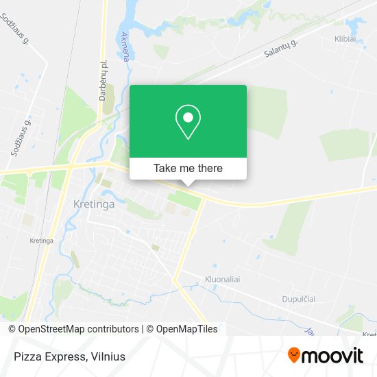 Карта Pizza Express