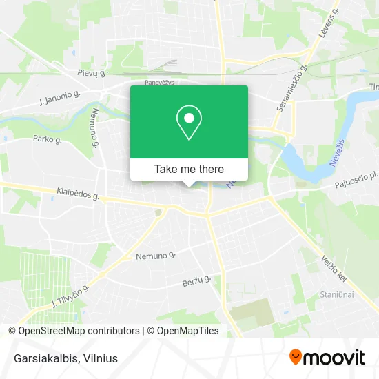 Карта Garsiakalbis