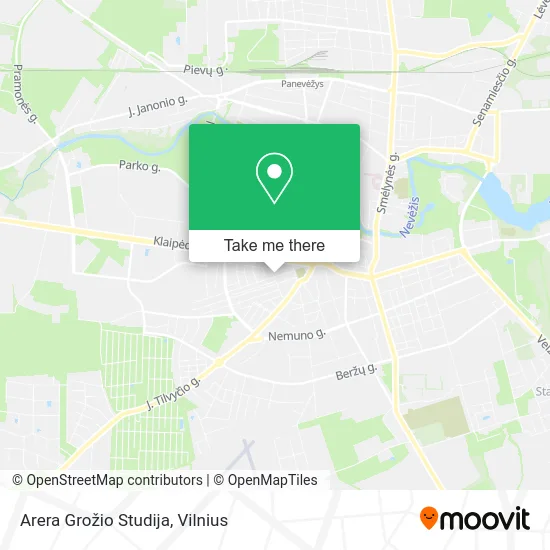 Arera Grožio Studija map