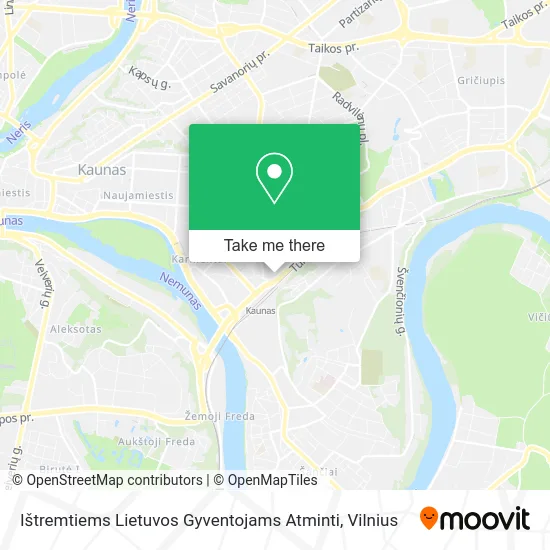 Карта Ištremtiems Lietuvos Gyventojams Atminti