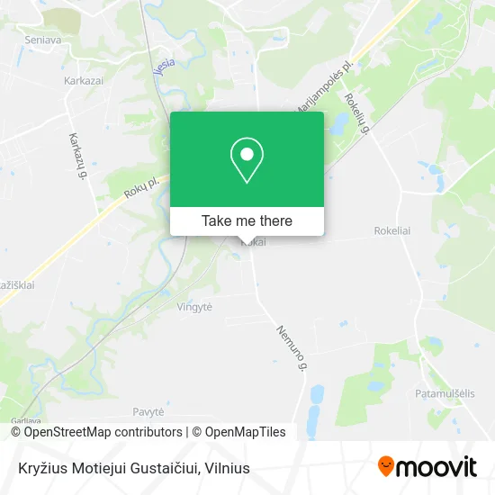 Карта Kryžius Motiejui Gustaičiui