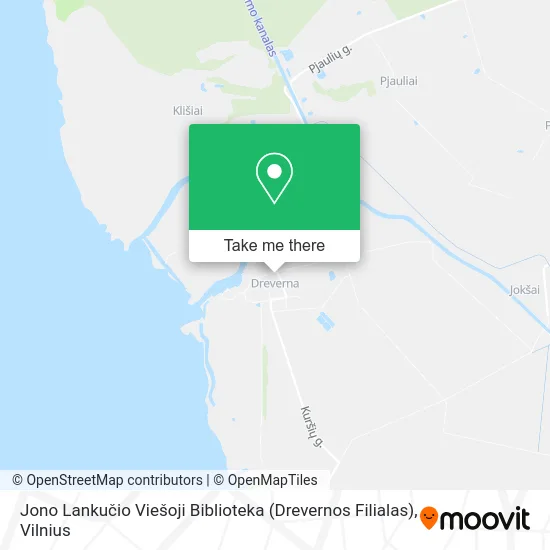Карта Jono Lankučio Viešoji Biblioteka (Drevernos Filialas)