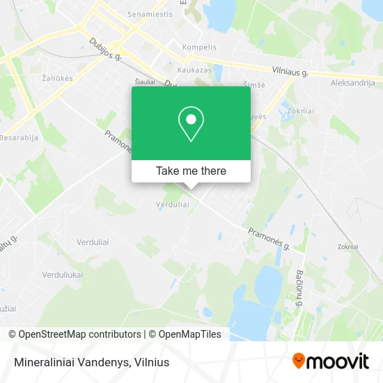 Карта Mineraliniai Vandenys