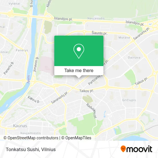 Карта Tonkatsu Sushi