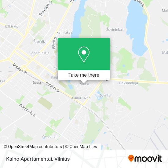 Карта Kalno Apartamentai