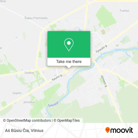 Карта Aš Būsiu Čia