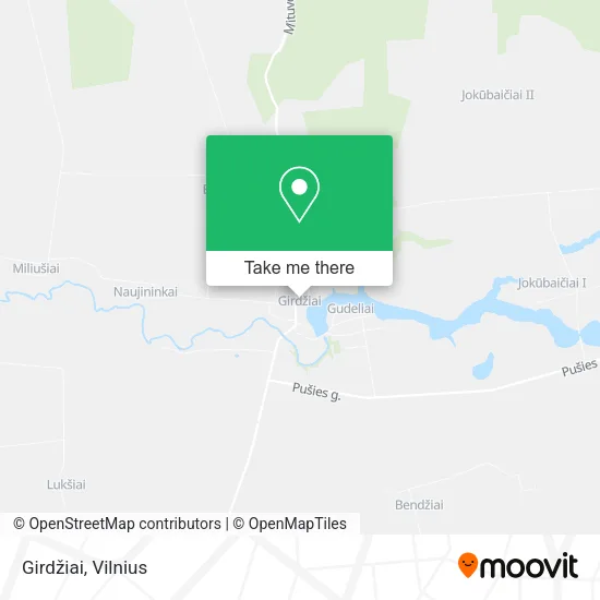 Карта Girdžiai