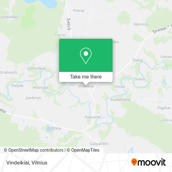 Карта Vindeikiai