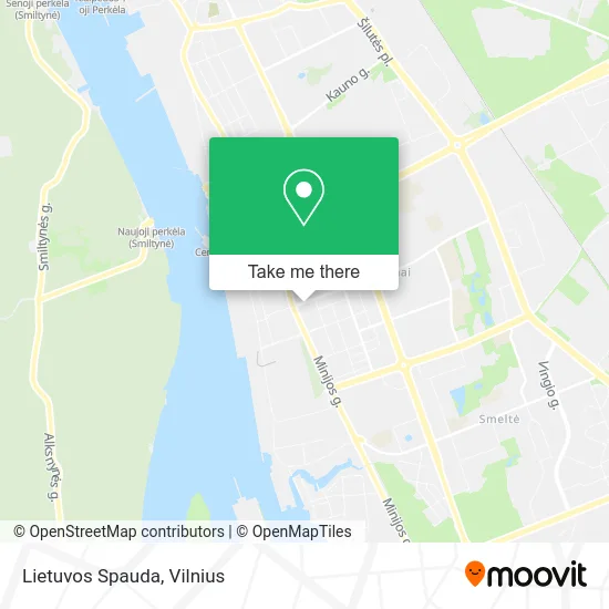 Карта Lietuvos Spauda