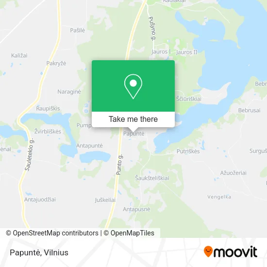 Карта Papuntė