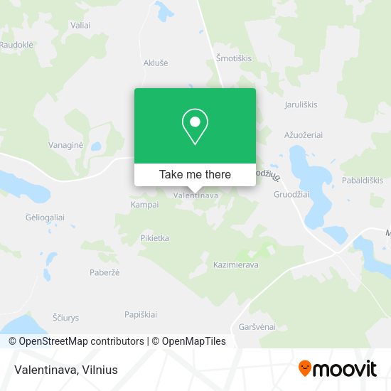 Карта Valentinava