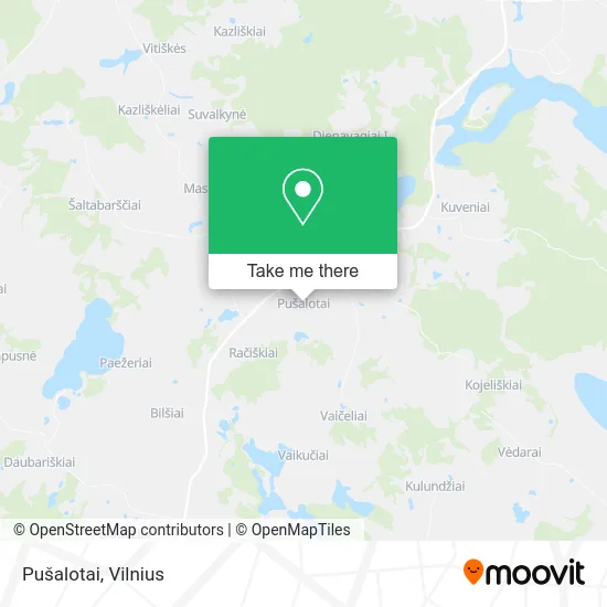 Карта Pušalotai