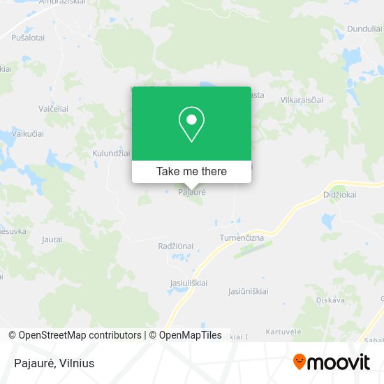 Карта Pajaurė