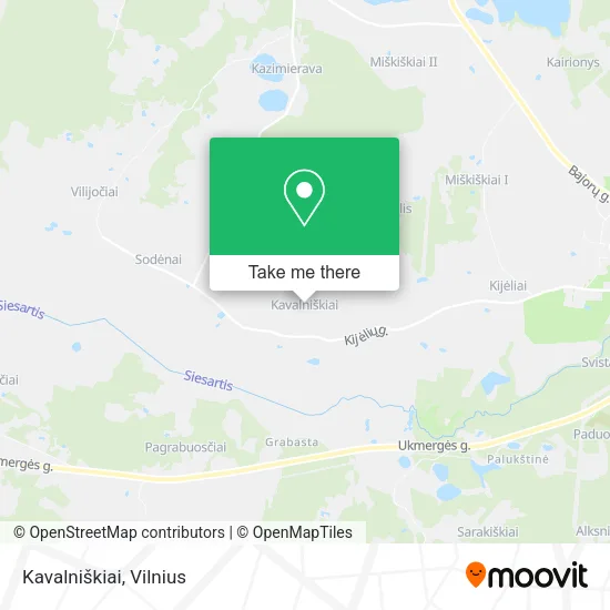 Карта Kavalniškiai