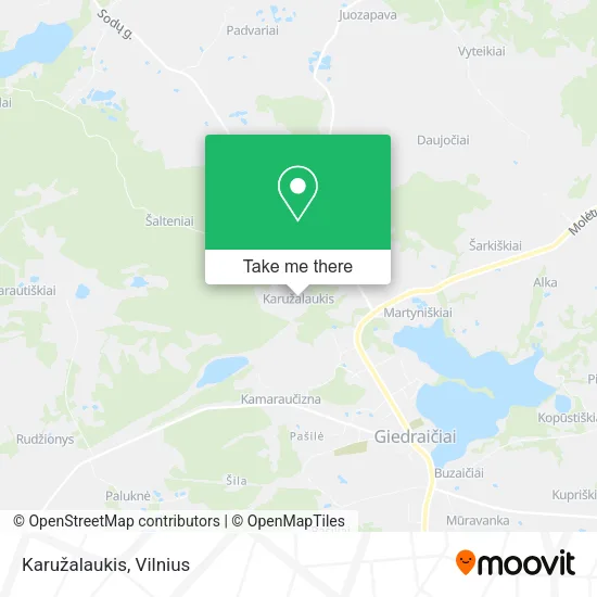 Карта Karužalaukis