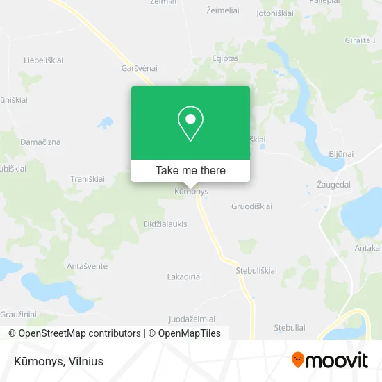 Карта Kūmonys