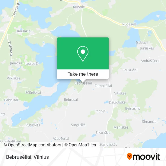 Карта Bebrusėliai