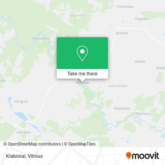 Карта Klabiniai
